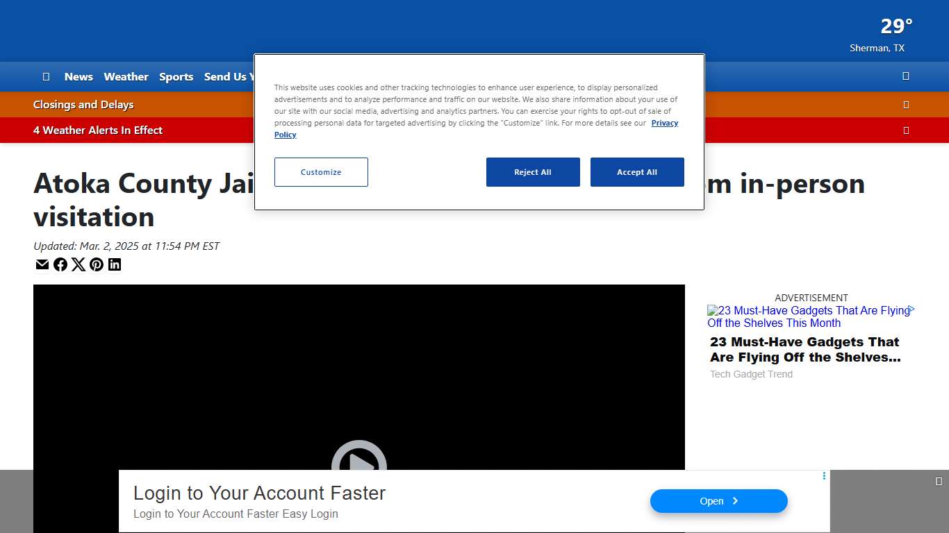 Atoka County Jail visits go virtual, moving away from in-person visitation